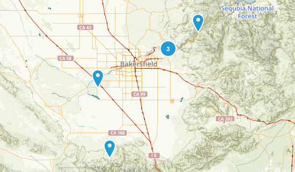 Bakersfield, California Map