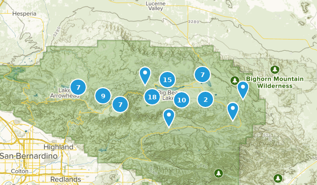 Big Bear City, Californie Map