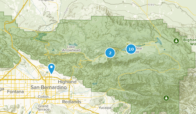 Big Bear Lake, California Map
