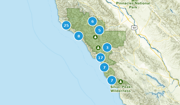 Big Sur, California Map