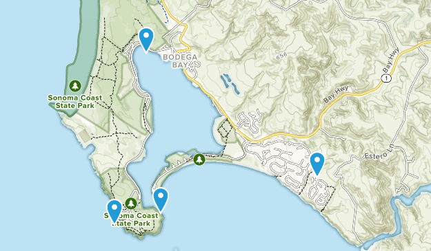 Bodega Bay, California Map