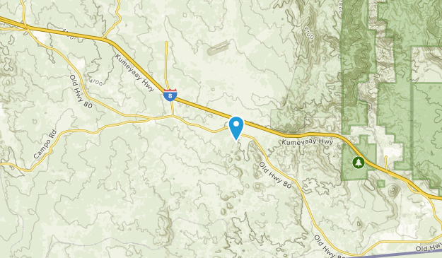 Boulevard, California Map