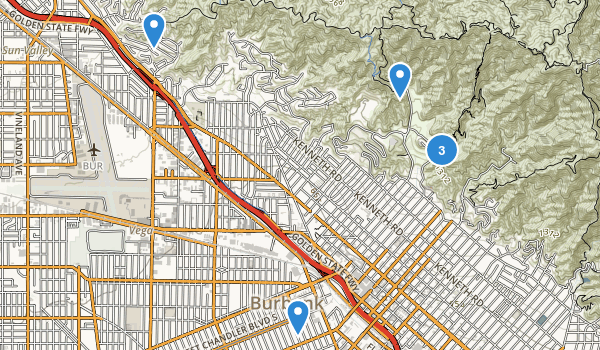 Burbank, California Map