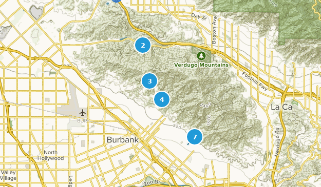 Burbank, California Map