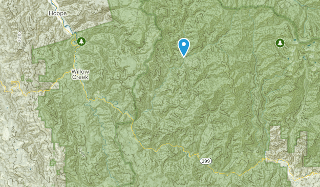 Burnt Ranch, Californie Map