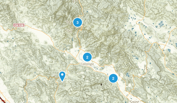Calistoga, California Map