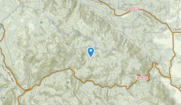 Calpine, California Map