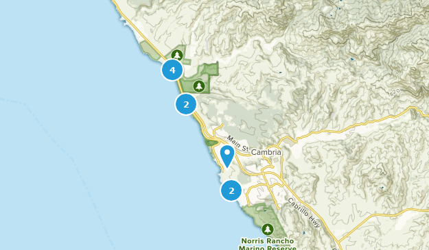 Cambria, California Map