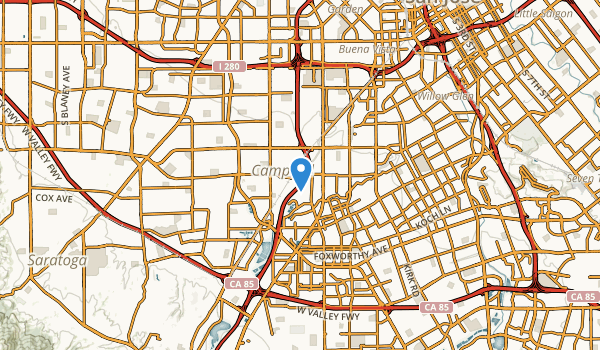 Campbell, California Map
