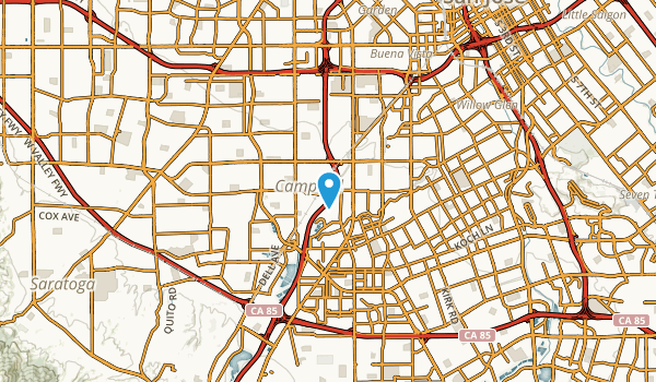 Campbell, California Map