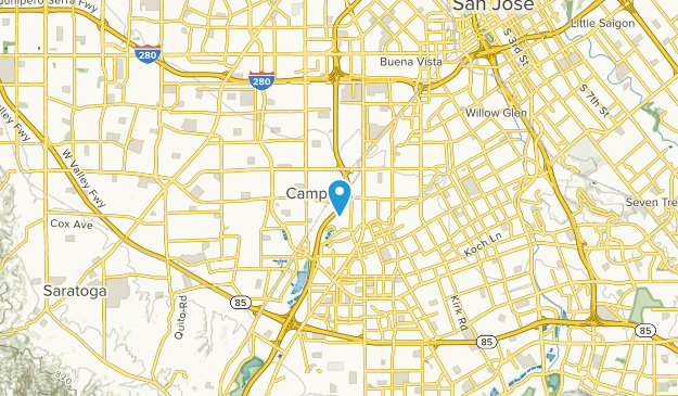 Campbell, California Map