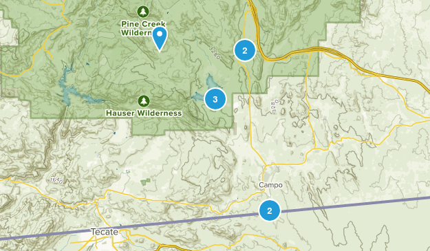 Campo, California Map