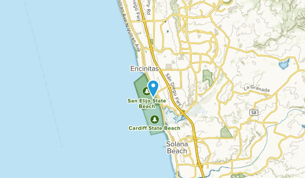 Cardiff By The Sea, California Map