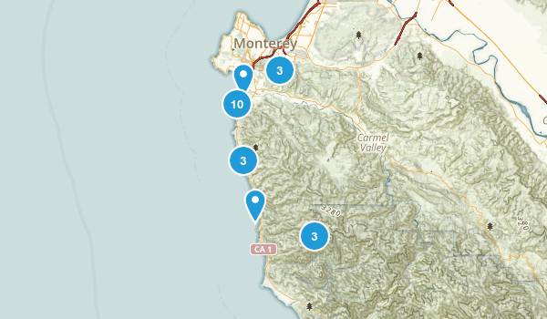 Carmel-by-the-Sea, California Map