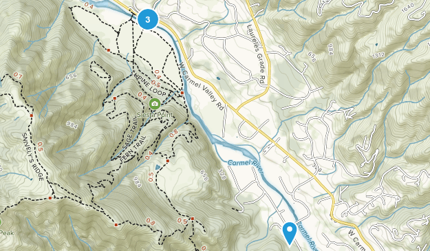 Carmel Valley Village, California Map