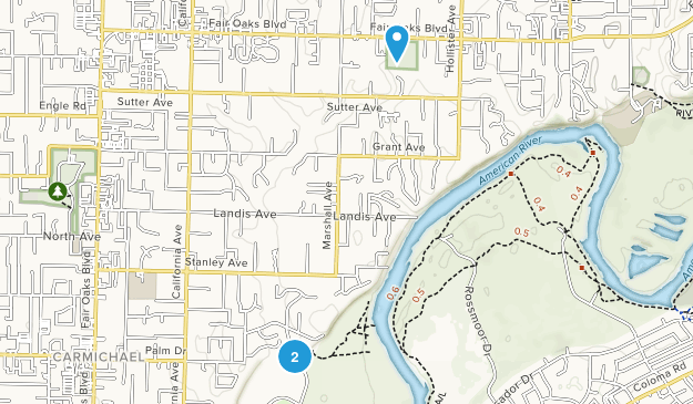 Carmichael, California Map