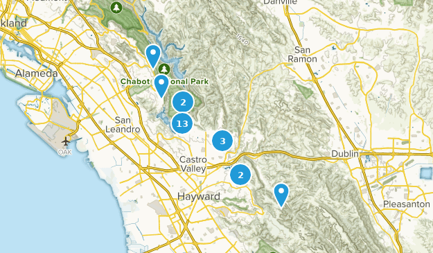 Castro Valley, Kalifornien Map