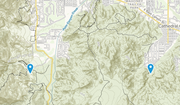 Cathedral City, California Map
