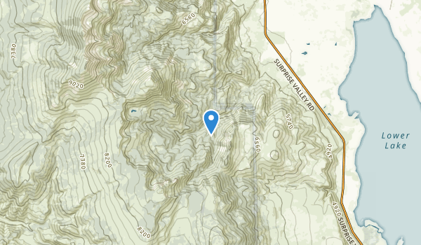 Cedarville, California Map