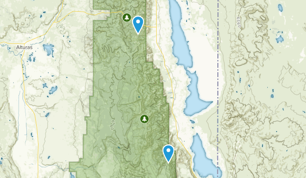 Cedarville, Californie Map