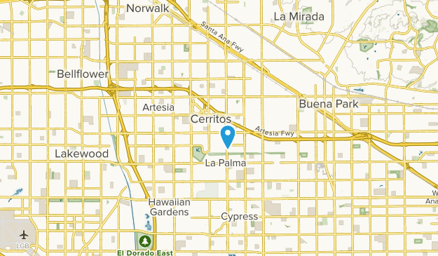 Cerritos, Californie Map