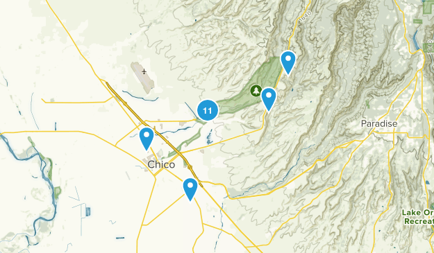 Chico, California Map