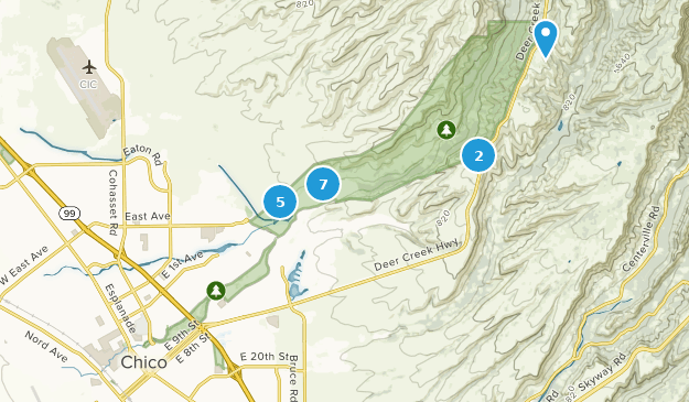 Chico, Californie Map