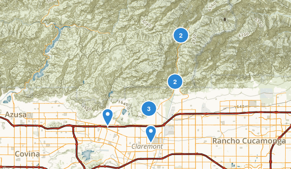 Claremont, California Map