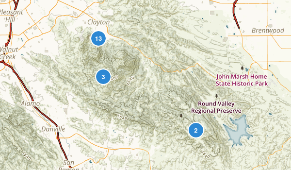 Clayton, California Map