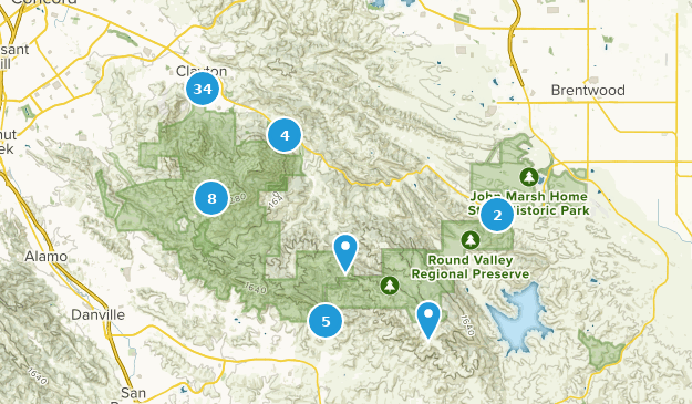 Clayton, Kalifornien Map