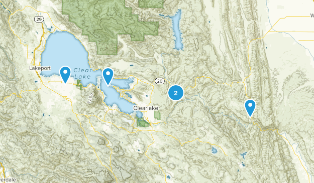Clearlake, California Map
