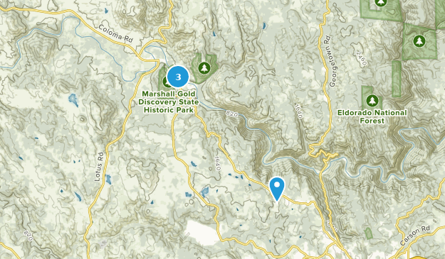 Coloma, Californie Map