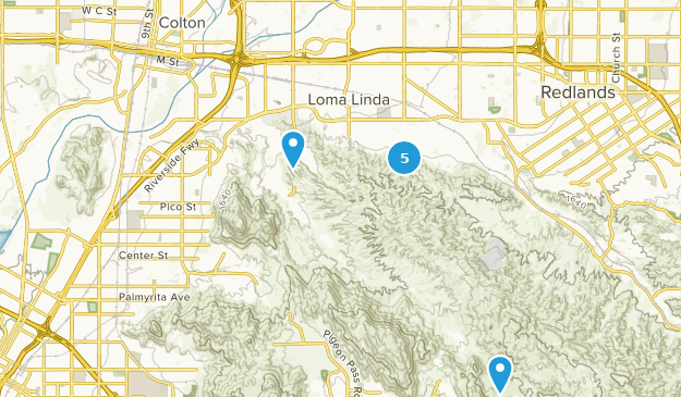 Colton, Californie Map