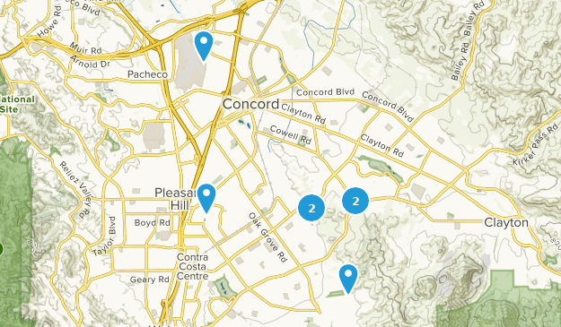Concord, Kalifornien Map