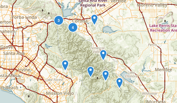 Corona, California Map