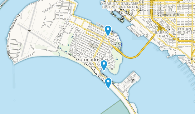 Coronado, California Map
