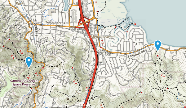Corte Madera, California Map