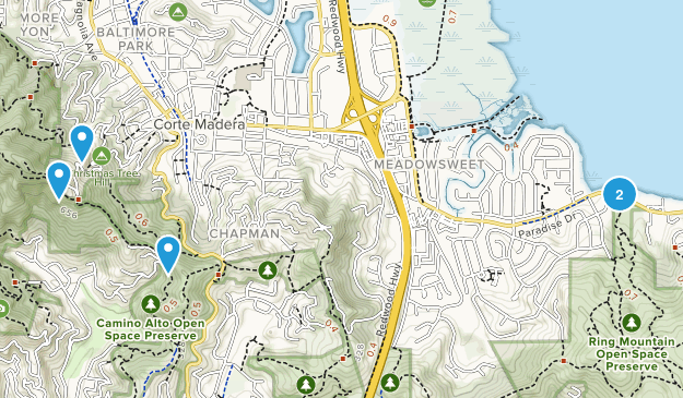 Corte Madera, California Map