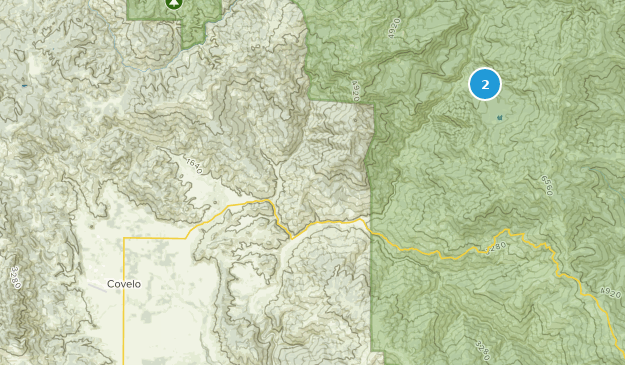 Covelo, Californie Map
