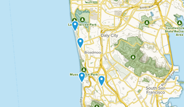 Daly City, Kalifornien Map