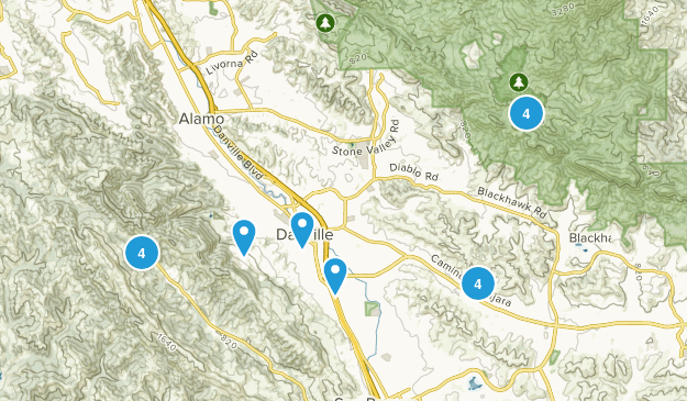 Danville, Kalifornien Map