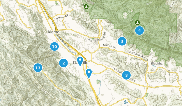 Danville, California Map
