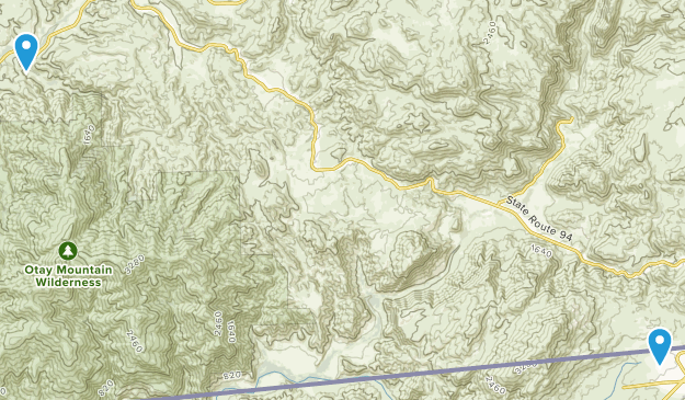 Dulzura, California Map