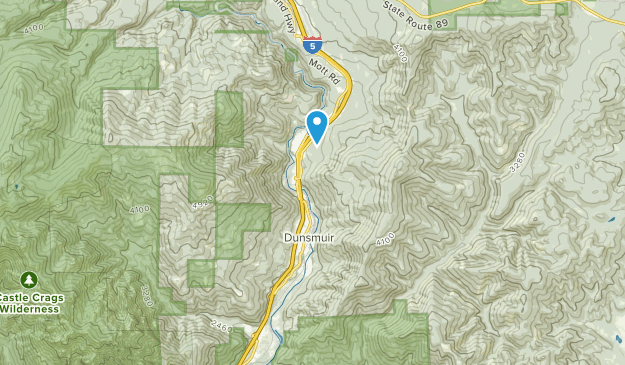 Dunsmuir, California Map