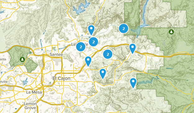 El Cajon, Californie Map