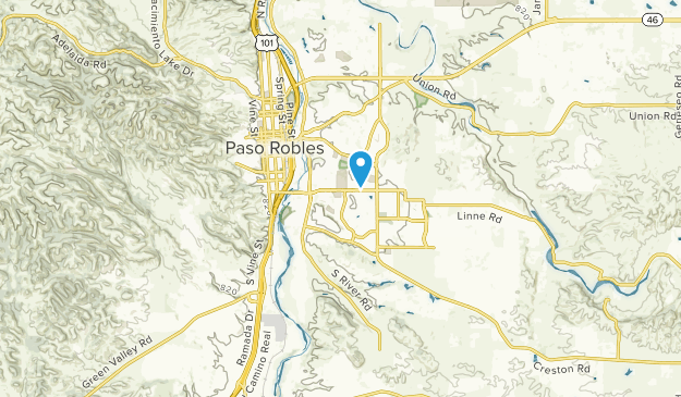 El Paso de Robles (Paso Robles), California Map
