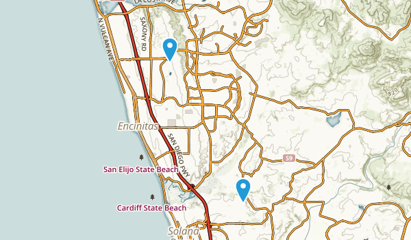 Encinitas, California Map