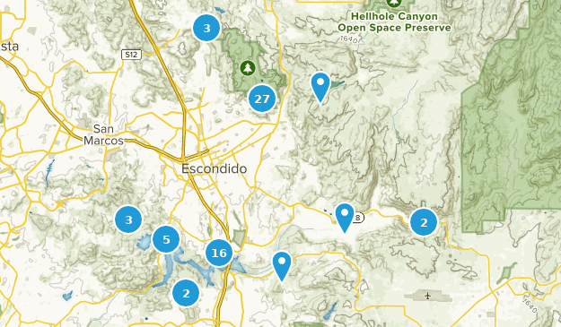 Escondido, Californie Map