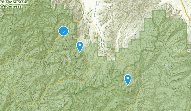Etna, California Map