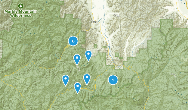 Etna, California Map